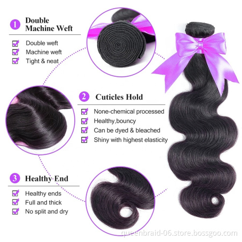 Brazilian Body Wave Bundles Human Hair Bundles Body Wave Brazilian Hair Bundles 100% Unprocessed Virgin Weave Hair